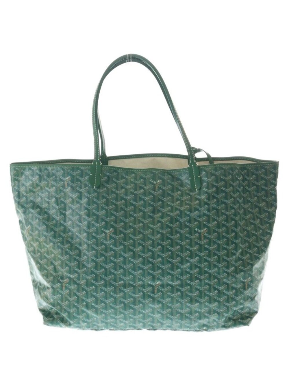 Goyard Saint Louis GM Tote Green Leather